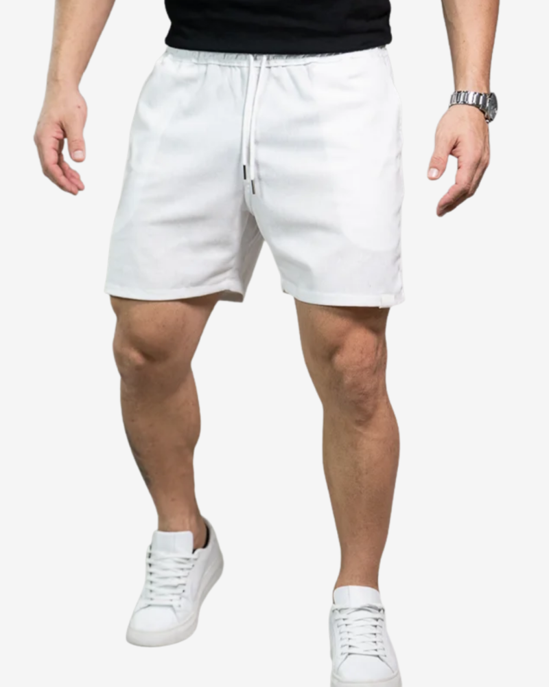 Short Masculino de Linho Branco