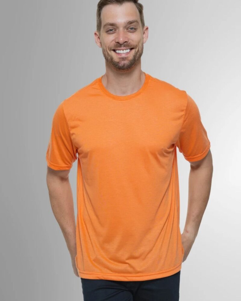 Camiseta Masculinas Clássica Laranja